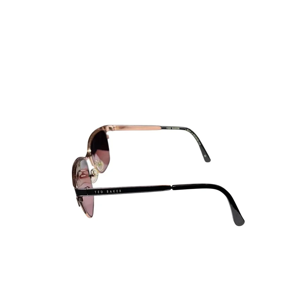 Ted Baker Willow 1412 001 Sunglasses Black Rose Gold Cat Eye Brown Gradient Lens
